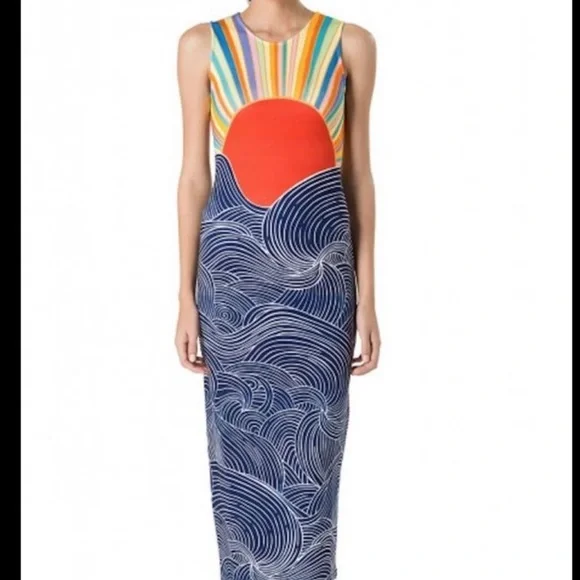 Mara Hoffman Iconic Misun Rising Sun Maxi Dress - Picture 4 of 12